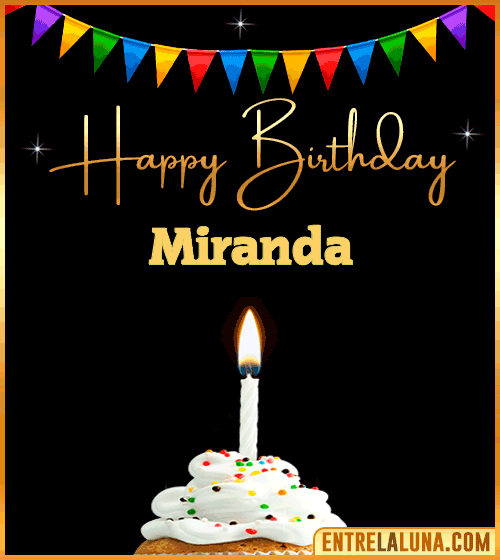 GiF Happy Birthday Miranda